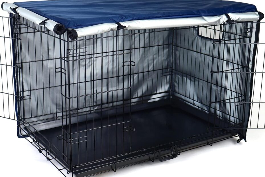 Transform Your Pup's Space: Review of the Kefit 48-Inch Dog Crate Cover in Navy Blue