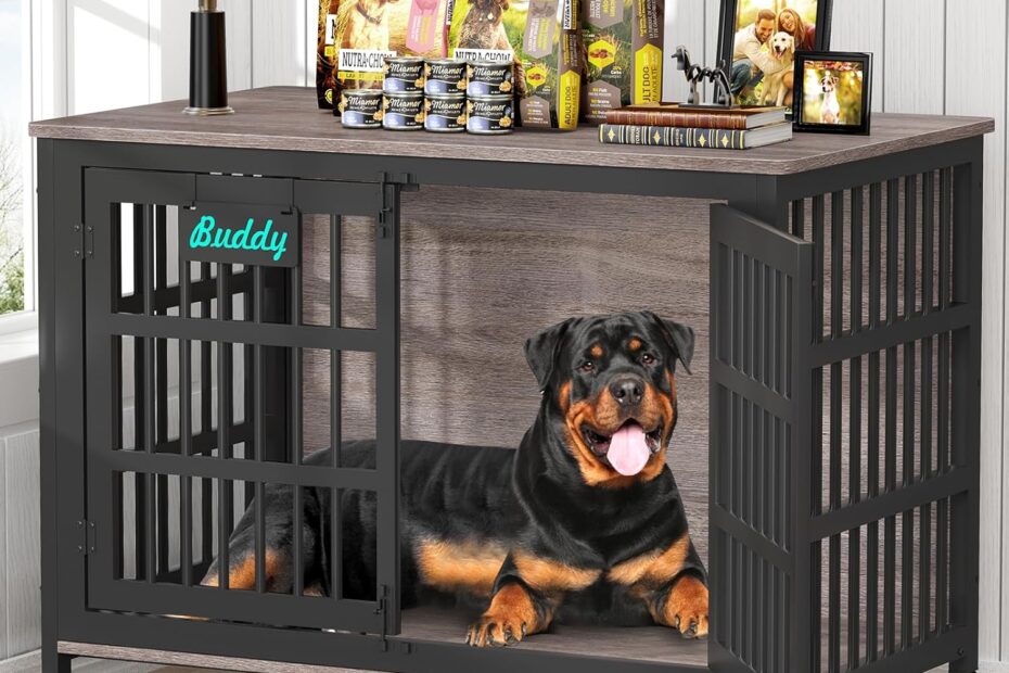 Transform Your Space: The EasyCom XXL Dog Crate as Stylish Furniture & Safe Haven for Large Dogs