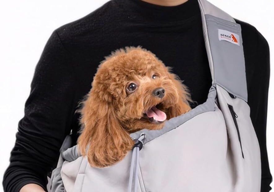 Travel in Style: The Ultimate Dog Carrier Sling for Small Pets Under 15 lbs!