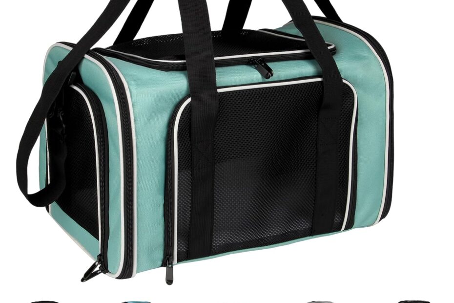 Travel in Style: The Ultimate Green Soft-Sided Pet Carrier for Your Furry Friend