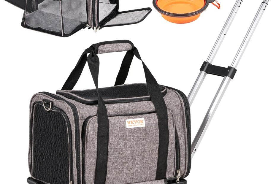 Travel in Style: VEVOR Airline Approved Rolling Pet Carrier Review