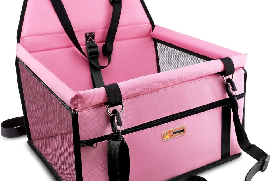 Travel Safe: Petbobi's Cozy Car Booster Seat for Your Furry Friend!