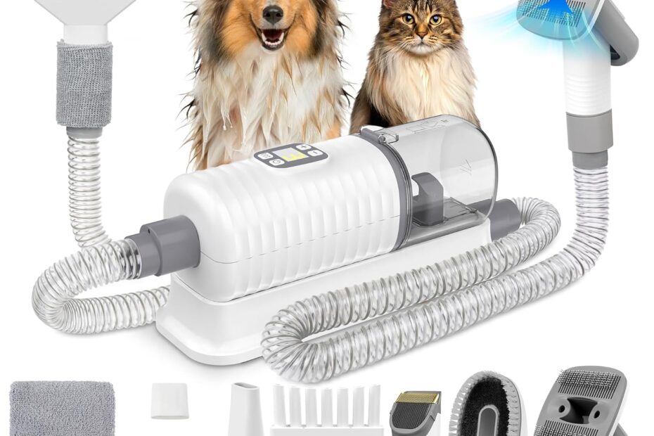 Ultimate 6-in-1 Dog Grooming Vacuum: Shedding Solutions & Grooming Made Easy!