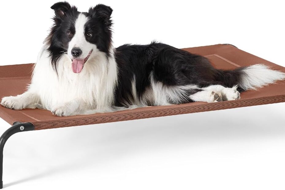 Ultimate Comfort: Bedsure Elevated Cooling Cot for Large Dogs!