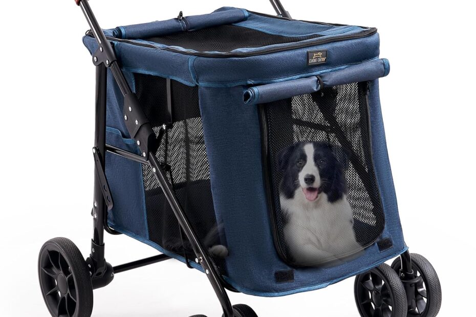 Ultimate Comfort for Your Furry Friend: The Upgraded 4-Wheel Pet Stroller Review