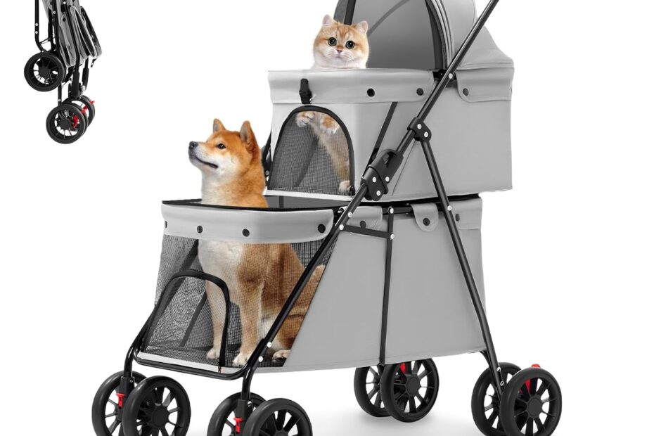 Ultimate Comfort on the Go: Review of the Double Pet Stroller for Small Dogs and Cats