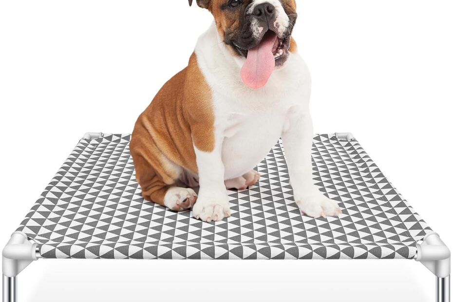 Ultimate Comfort: Review of the Elevated Outdoor Dog Bed for Happy Dogs Up to 70lbs