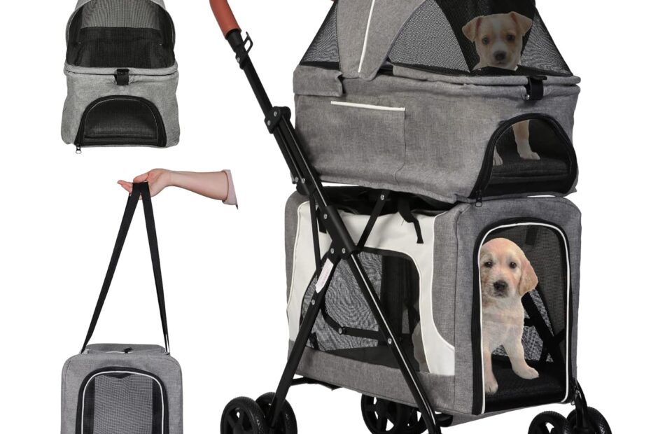 Ultimate Comfort: The 3-in-1 Detachable Double Dog Stroller Review