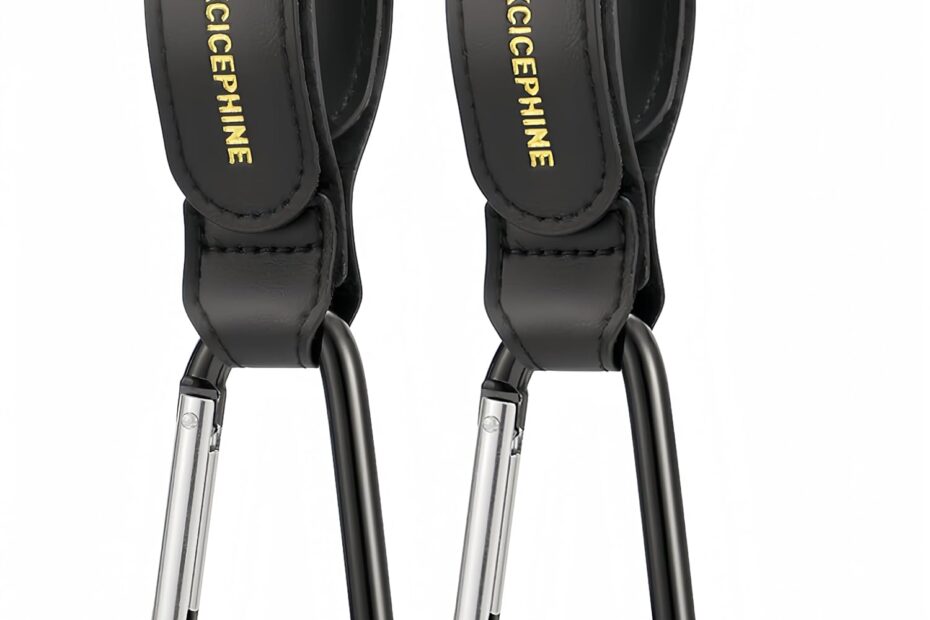 Ultimate Convenience: 2 Pack Stroller Hooks for Parents on the Go!