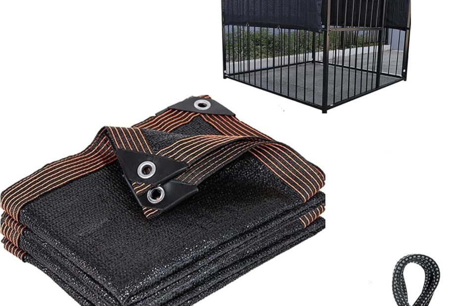Ultimate Dog Kennel Shade: 95% Sunblock Tarp for Your Pet's Comfort!