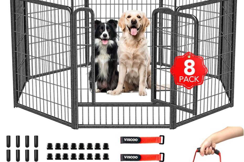 Ultimate Freedom: The 8-Panel Heavy Duty Dog Playpen Review!