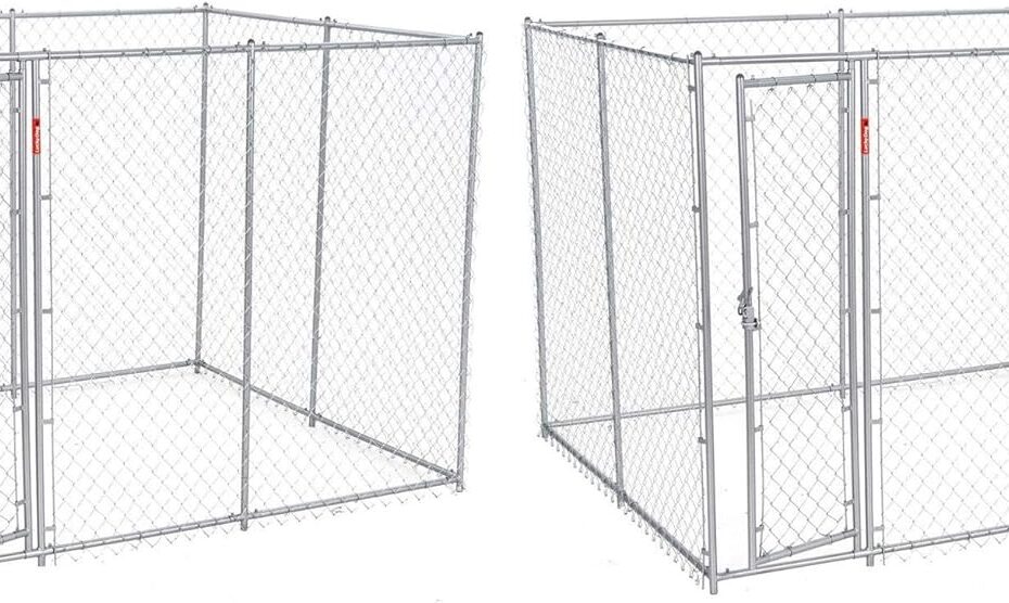 Ultimate Protection for Your Pooch: Review of the Heavy Duty Outdoor Chain Link Dog House Kennel (2 Pack)