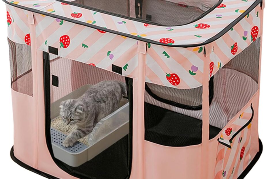 Ultimate Review: Portable Pet Cat Playpen – The Perfect Travel Companion for Your Furry Friends!