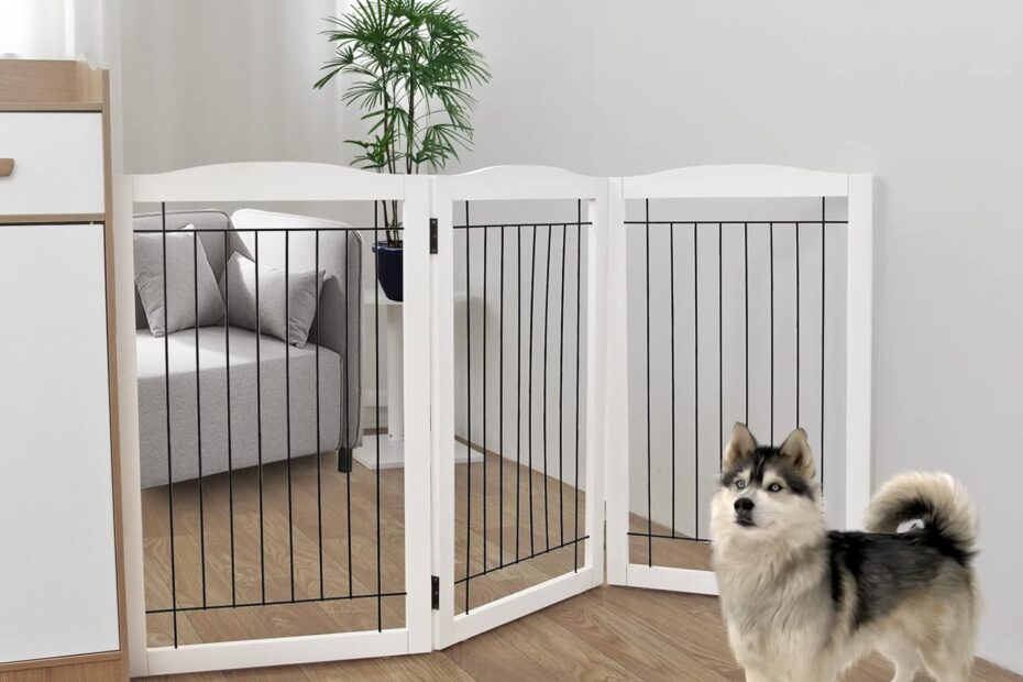 Ultimate Review: ZJSF Extra Wide Freestanding Foldable Dog Gate for Your Home!