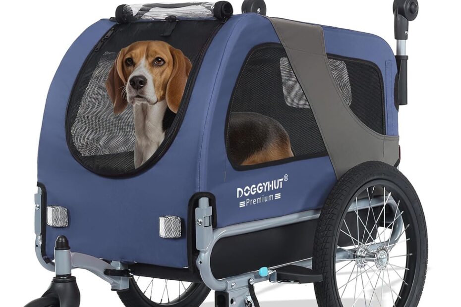 Unleash Adventure: Review of the DOGGYHUT® 2-in-1 Dog Bike Trailer & Stroller