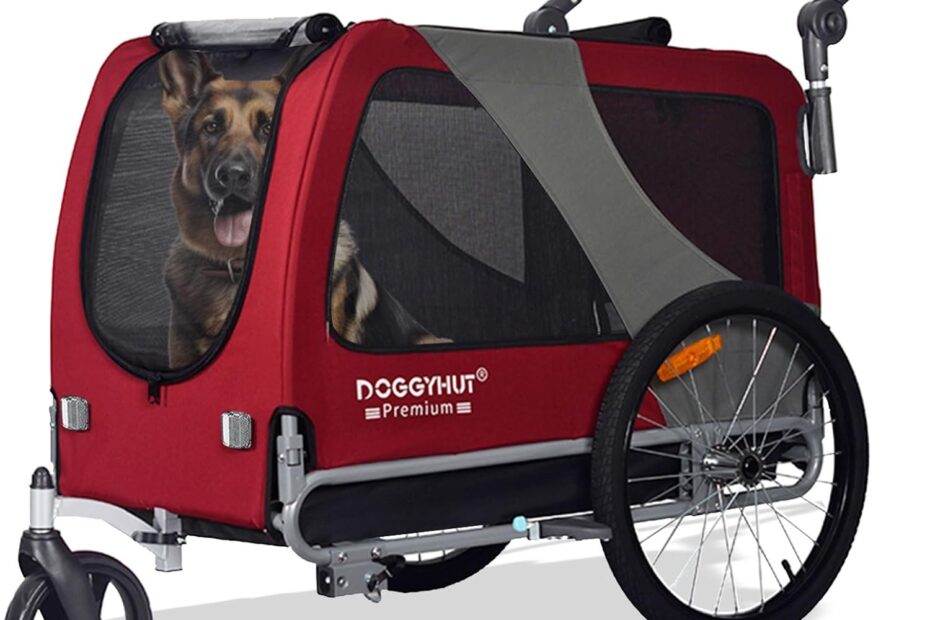Unleash Adventure: Review of the DOGGYHUT® Premium Pet Bike Trailer & Stroller