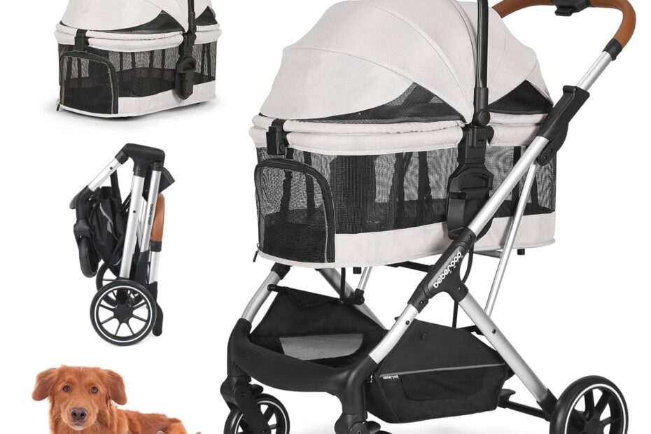 Unleash Adventure: T6 Luxury Pet Stroller Review for Your Medium Dog!