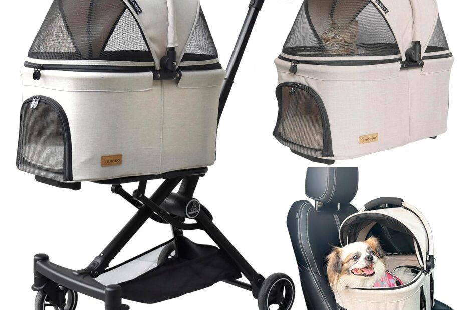 Unleash Adventure: The ROODO 3-in-1 Pet Stroller for Your Furry Friends!