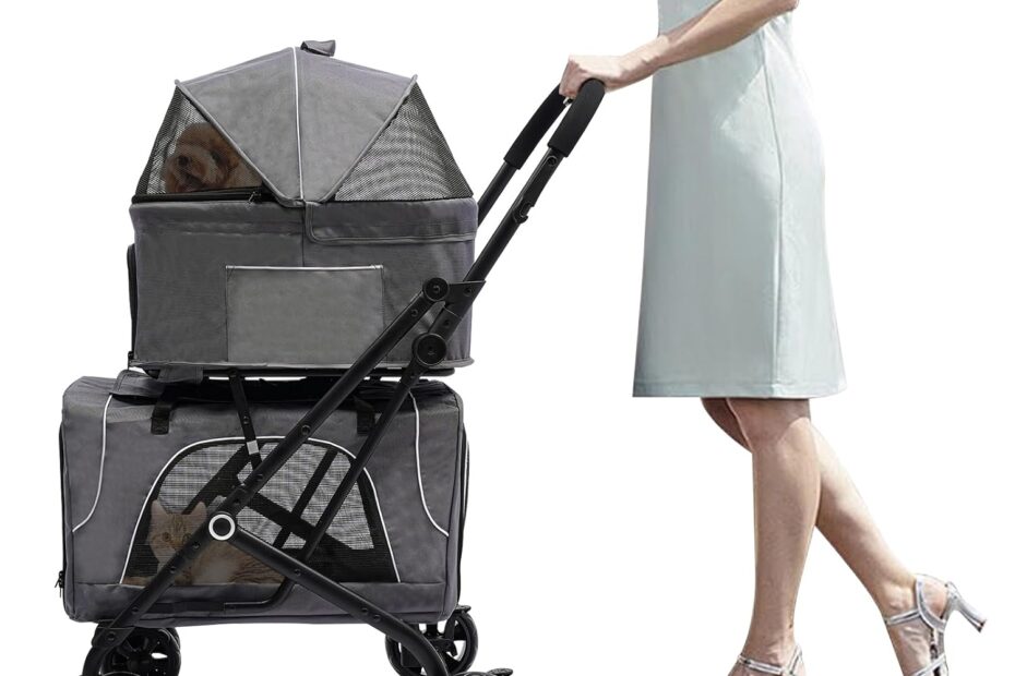 Unleash Adventures: The BAIDONB Double Pet Stroller Review for Your Furry Friends!