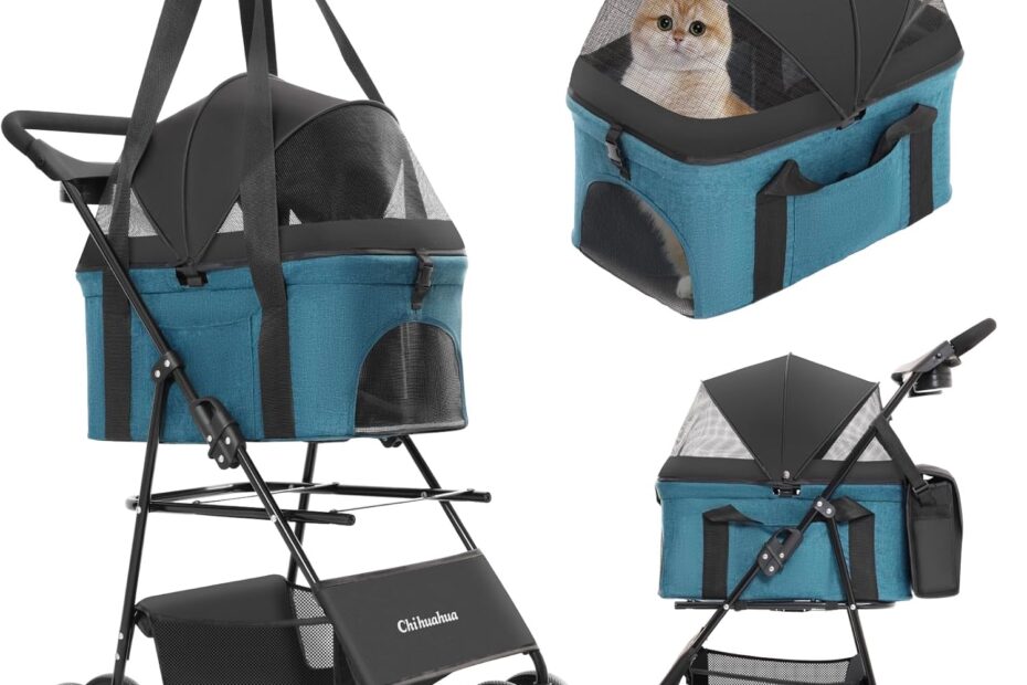 Unleash Convenience: Review of the CHIHUAHUA 2-in-1 Foldable Pet Stroller!