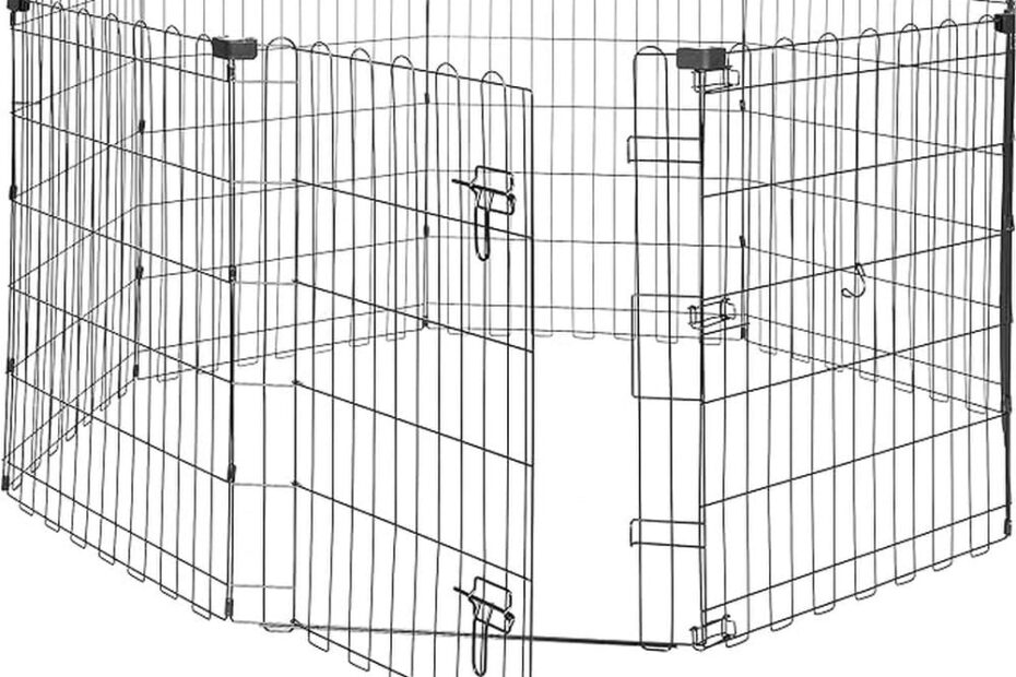Unleash Fun: Amazon Basics Foldable Metal Dog Playpen Review