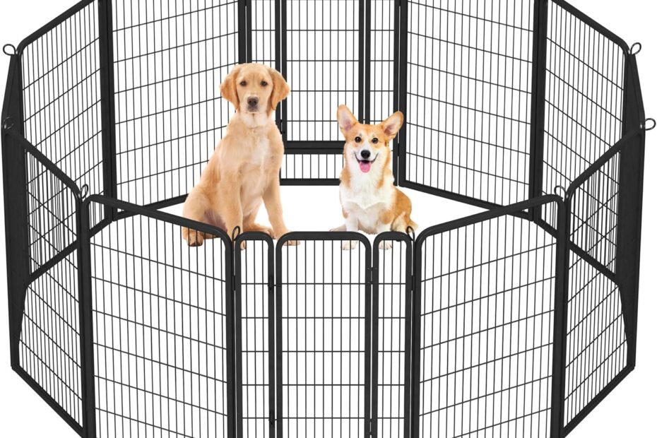 Unleash Fun and Safety: Yaheetech Heavy Duty Dog Playpen Review!