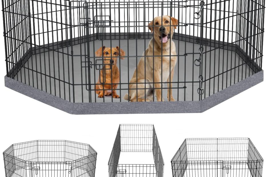 Unleash Fun: PETIME Foldable Dog Playpen Review – The Ultimate Indoor/Outdoor Kennel!