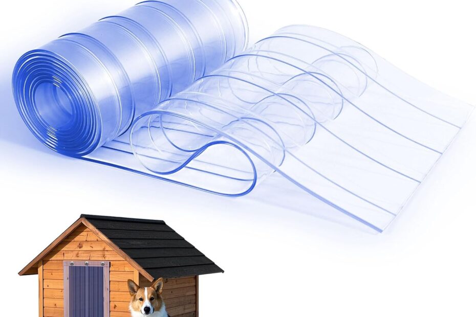 Upgrade Your Pet's Comfort: Review of 8FT x 8in Clear PVC Dog Door Replacement Flaps