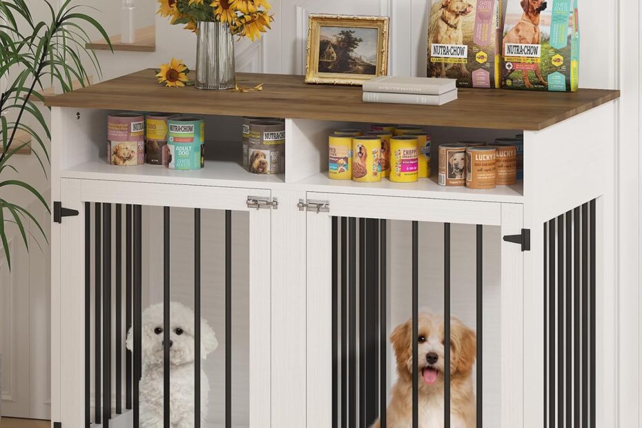 Chic & Functional: 41-Inch Wooden Dog Crate Furniture Review
