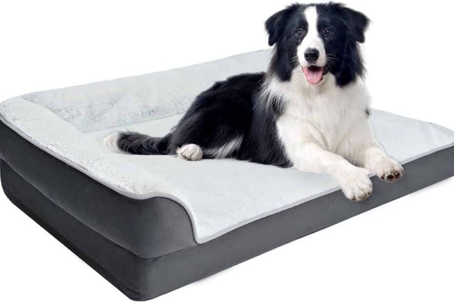 Cozy Comfort: The Amazon Basics L-Shaped Dog Bed Review for Your Furry Friend