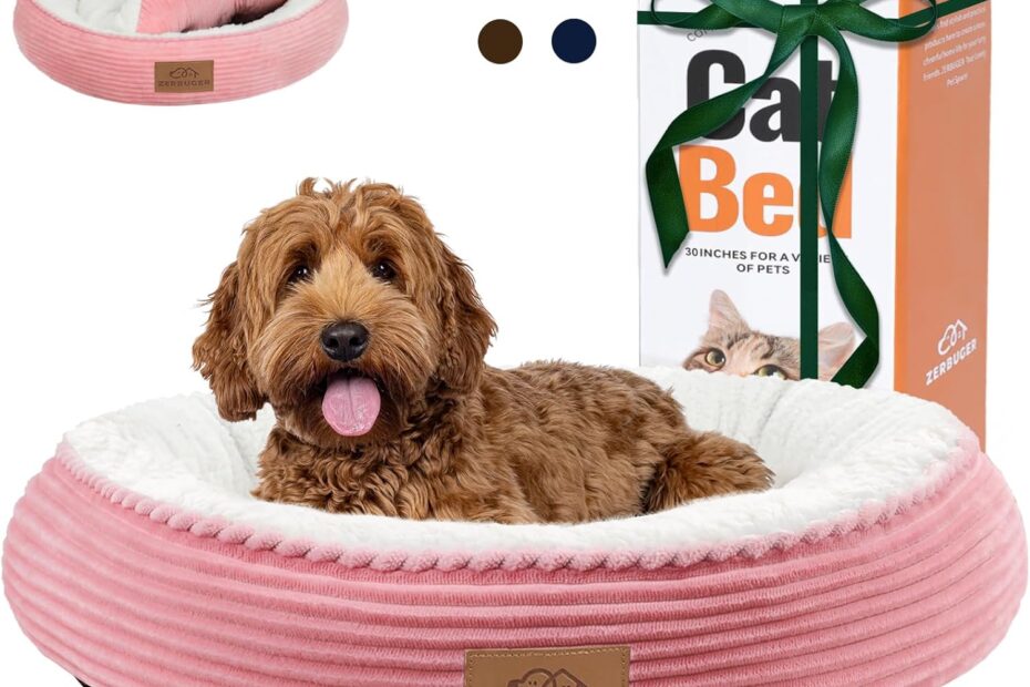 Cozy Comfort: The Ultimate 30-Inch Round Dog Bed for Every Pup!