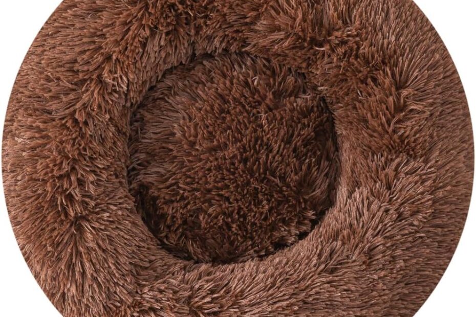 Cozy Comfort: The Ultimate Doughnut Bed for Your Small Indoor Cats and Puppies!