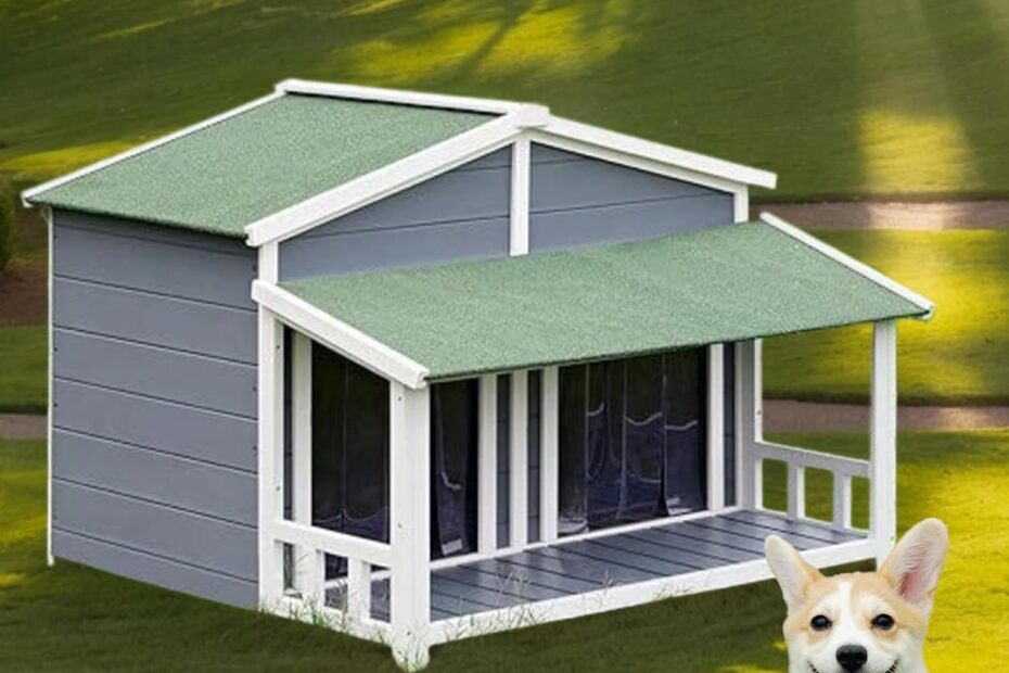 Cozy Haven: Review of the 47" W Log Cabin Dog House for Your Furry Friends
