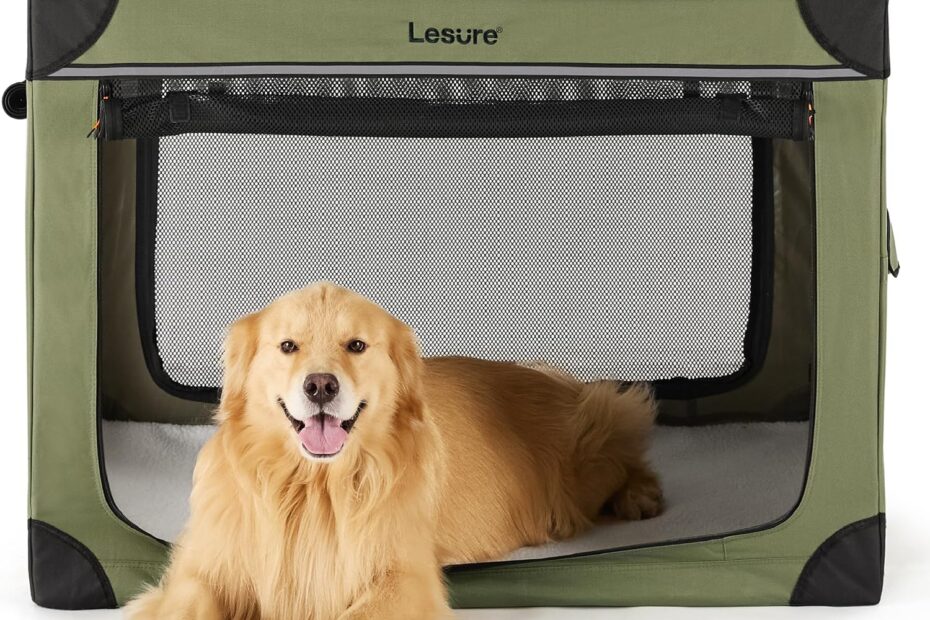 Discover Comfort and Convenience: Lesure 42" Portable Dog Crate Review