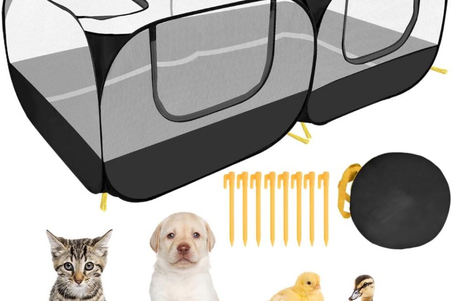 Discover the SlowTon Small Animals Playpen: The Ultimate Portable Enclosure for Your Pets!