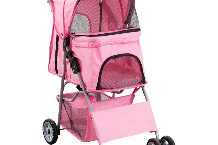 Discover the VIVO Pink Pet Stroller: Unleash Adventure for Your Furry Friends!