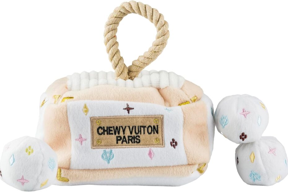 Elevate Playtime: Haute Diggity Dog's Chewy Vuiton Trunk for Interactive Fun!