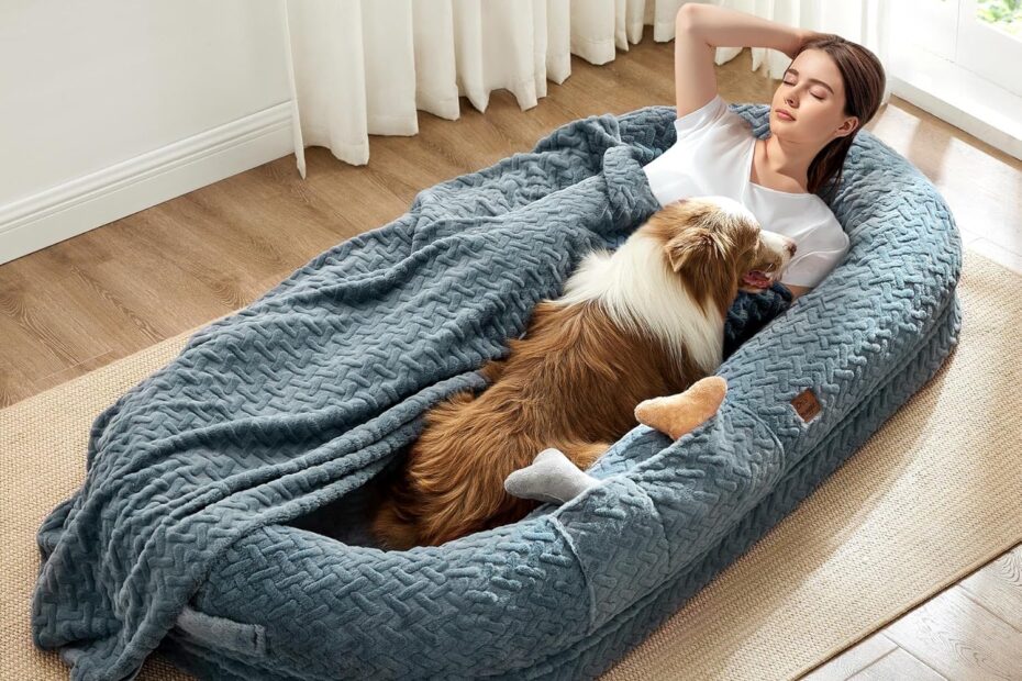 Experience Comfort: Review of the Giant Luxury Human Dog Bed