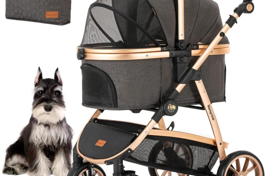 Kenyone Pet Stroller: Ultimate 3-in-1 Luxury for Your Furry Friends!
