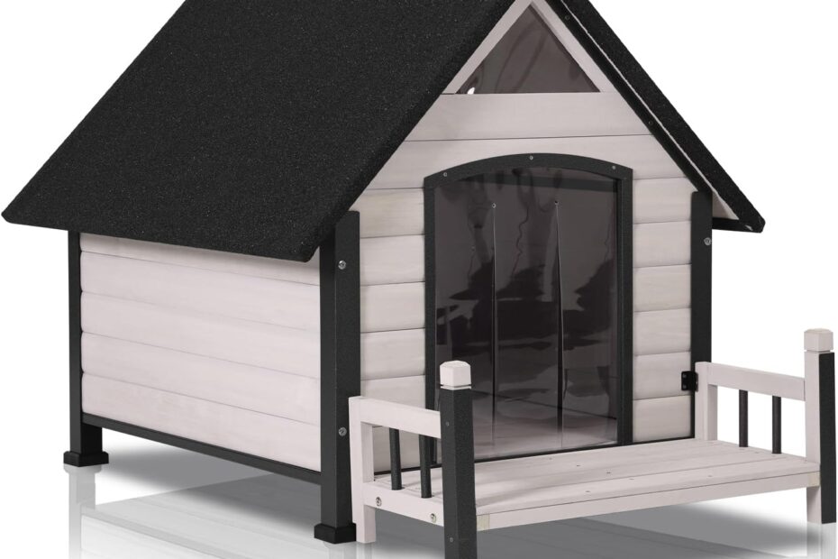 Perfect Refuge: Discover the Ultimate Large Weatherproof Wooden Dog House!