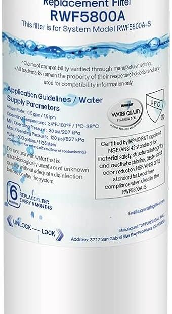Pure Refreshment: RWF5800A Water Filter Review for Frigidaire Users