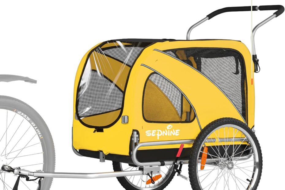 Reviewing the Sepnine 2-in-1 Pet Bicycle Trailer: A Perfect Companion for Your Small to Medium Dogs!