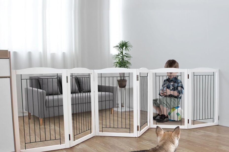 Secure Your Space: Review of the ZJSF Freestanding Foldable Dog Gate