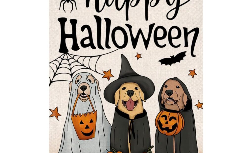 Spook Up Your Yard: Review of the Happy Halloween Dog Pumpkin House Flag
