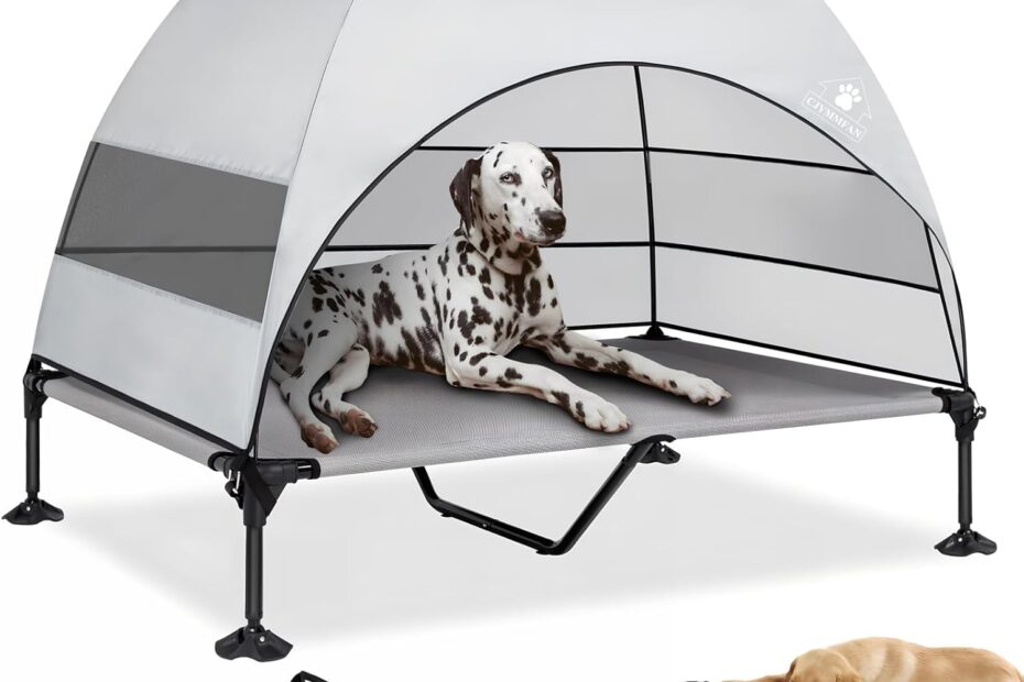 Stay Cool and Comfy: Review of the Elevated Dog Bed with Canopy for All Outdoor Adventures
