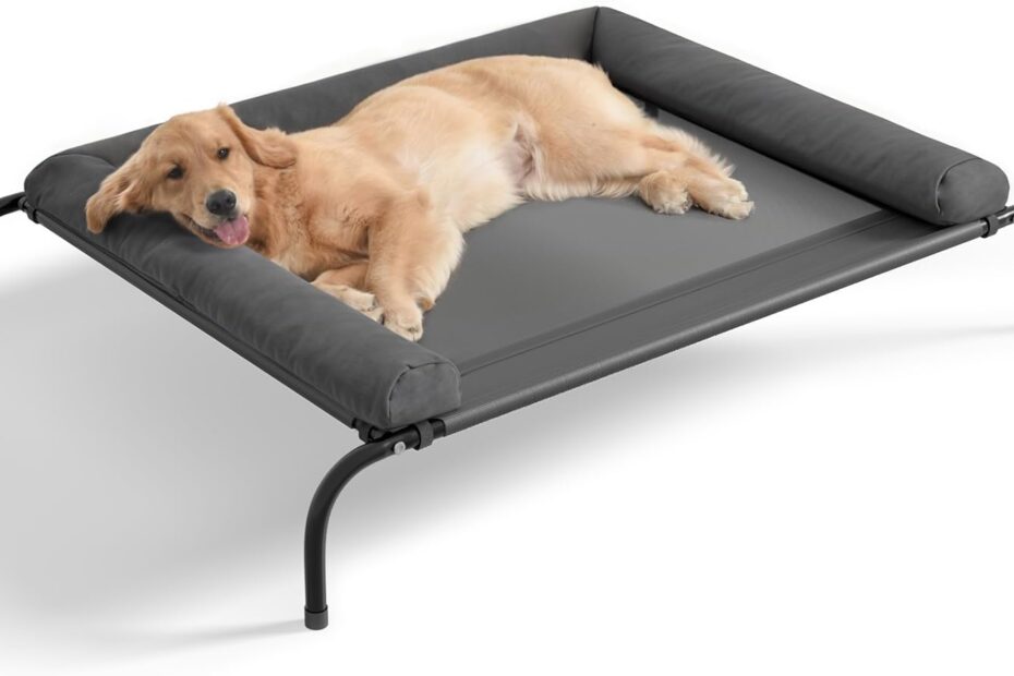 Stay Cool: The Ultimate Elevated Dog Bed for Large Pups!