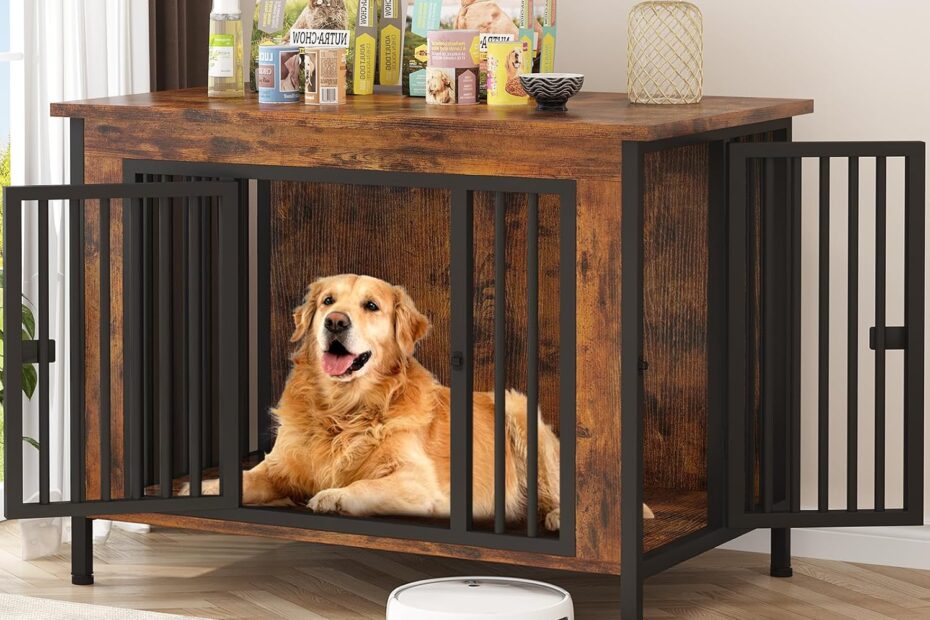 Stylish & Functional: EasyCom XL Wooden Dog Crate Review