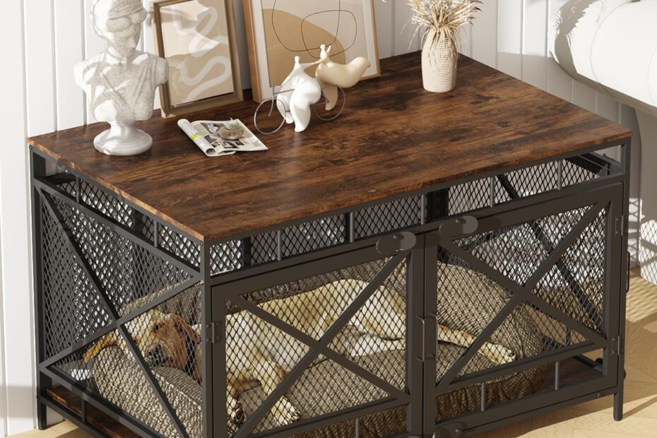 Stylish & Functional: The Ultimate Corner Dog Crate for All Breeds!