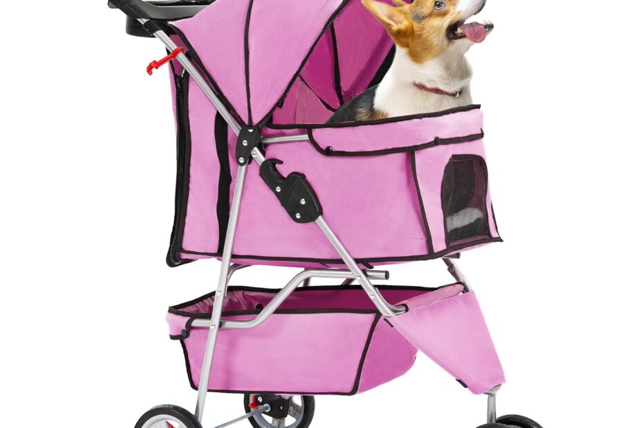 Stylish & Sturdy: Review of the FDW 3-Wheel Pet Stroller for Your Furry Friends