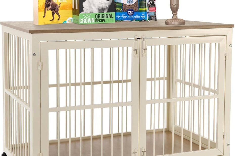 Stylishly Secure: Review of the 40 Inch Wooden Dog Crate Furniture